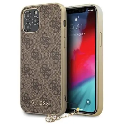 Guess Charms 4G Case (iPhone 13 Pro) - Brun