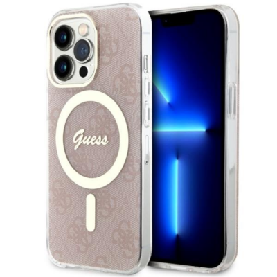 Guess iPhone 13 Pro Mobilskal MagSafe - Rosa