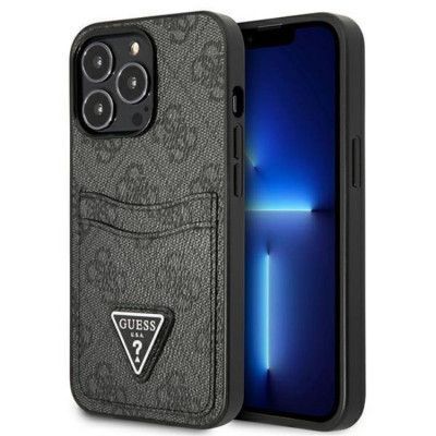 Guess iPhone 13 Pro Skal Korthållare Triangle Logo - Svart
