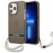 Guess iPhone 13 Pro Skal Translucent Stap - Svart