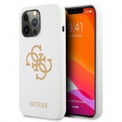 Guess Silicone 4G Logo Skal iPhone 13 Pro - Vit