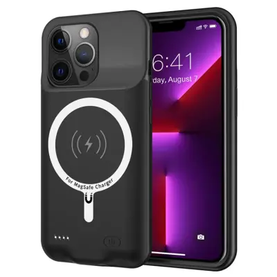 iPhone 13 Pro Batteriskal Magsafe 7000mAh B98S - Svart