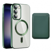 iPhone 13 Pro Mobilskal Magsafe Korthållare - Grön