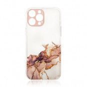 iPhone 13 Pro Skal Gel Marble - Brun