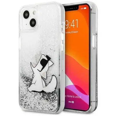 Karl Lagerfeld Choupette Glitter Case(iPhone 13 Pro) - Guld