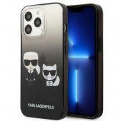 Karl Lagerfeld iPhone 13 Pro Skal Gradient Ikonik Karl & Choupette - Svart