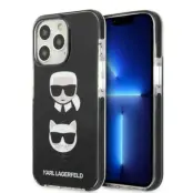 Karl Lagerfeld iPhone 13 Pro Skal Karl&Choupette Head - Svart