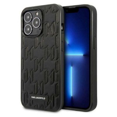 Karl Lagerfeld iPhone 13 Pro Skal Monogram Plaque - Svart