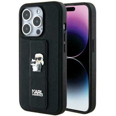 KARL LAGERFELD iPhone 13 Pro/13 Mobilskal Gripstand Saffiano Pins