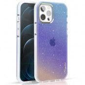 Kingxbar Glitter Ombre Series Skal iPhone 13 Pro - Blå Violet