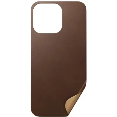 Nomad Leather Skin (iPhone 13 Pro) - Brun
