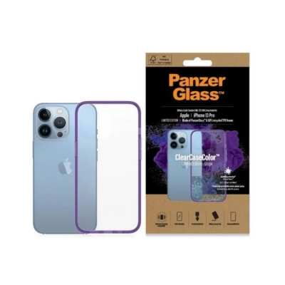 PanzerGlass Mobilskal till iPhone 13 Pro Antibacterial - Transparent/Lila