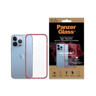 PanzerGlass Mobilskal till iPhone 13 Pro Antibacterial - Transparent/Rosa