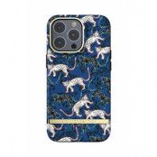 Richmond & Finch iPhone 13 Pro Skal Blue Leopard blue