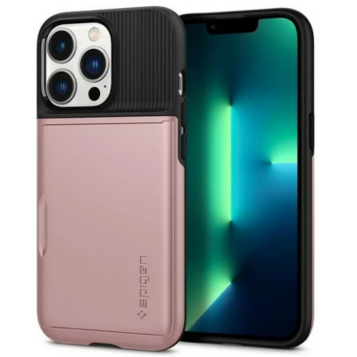 Spigen iPhone 13 Pro Skal Slim Armor CS - Rosa