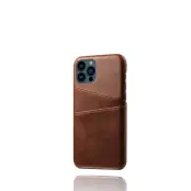 Trolsk Leather Card Case (iPhone 13 Pro) - Brun