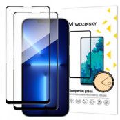 [2 PACK] Wozinsky Full Glue Härdat Glas Skärmskydd iPhone 13/13 Pro