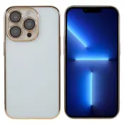 X-LEVEL Mobilskal till iPhone 13 Pro TPU+PC Guld med Kameralinsskydd