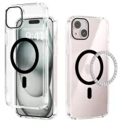 ABEEL iPhone 13 Skal MagSafe Kompatibel Anti-Scratch Klar Svart