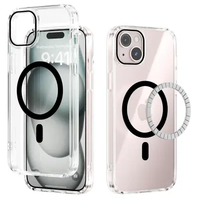 ABEEL iPhone 13 Skal MagSafe Kompatibel Anti-Scratch Klar Svart