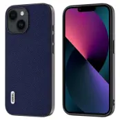 ABEEL iPhone 13 Ultra-Tunn Skal Litchi Textur Läder Blå