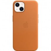 Apple Läder Magsafe Skal iPhone 13 - Golden Brun