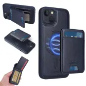 BETOPNICE iPhone 14/iPhone 13 Fodral KonstLäder - Blå