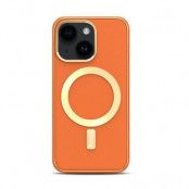 BOOM iPhone 13 Skal Magsafe Läder - Coral Orange