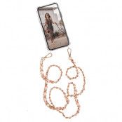 Boom iPhone 13 skal med mobilhalsband- Chain Pink