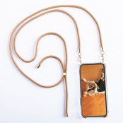 Boom iPhone 13 skal med mobilhalsband- Rope Brown