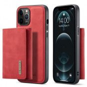 DG.MING iPhone 13 Pro Max Skal samt Wallet med Kickstand - Röd