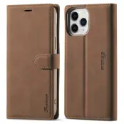 FORWENW iPhone 13 Plånboksfodral i Konstläder - Brun - Full Protection
