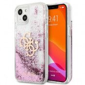 Guess 4g Big Liquid Glitter Skal iPhone 13 - Rosa