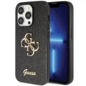 Guess iPhone 13 Pro Max Mobilskal Glitter Script Big - Svart