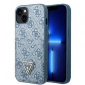 Guess iPhone 13 Skal Korthållare 4G Triangle Logo - Blå