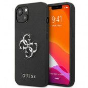 Guess iPhone 13 Skal Saffiano Metal Logo - Svart