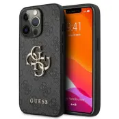 Guess iPhone 13/13 Pro Skal Big Metall Logo - Grå