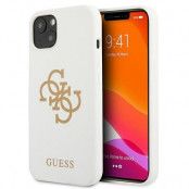Guess Silicone 4G Logo Skal iPhone 13 - Vit
