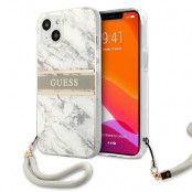 Guess Skal iPhone 13 Marble Strap Collection - Grå