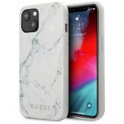 Guess Skal iPhone 13 Marble - Vit