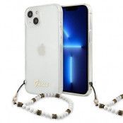 Guess White Pearl Skal iPhone 13 - Transparent