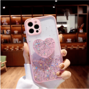 Heart Pop Grip Skal iPhone 13 - Rosa