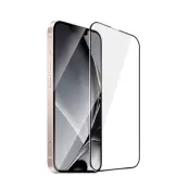 iPhone 13/13 Pro/14 Härdat Glas Skärmskydd Metall Ram - Svart