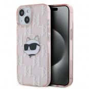 Karl Lagerfeld iPhone 13 Mobilskal IML Choupette Head - Rosa