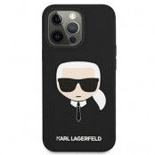 Karl Lagerfeld iPhone 13 Skal Silikon Karl`s Head - Svart
