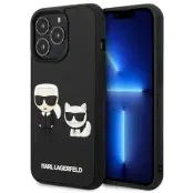 Karl Lagerfeld iPhone 13/13 Pro Skal Karl & Choupette Ikonik 3D - Svart