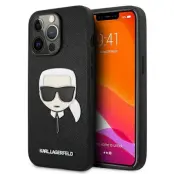 Karl Lagerfeld Saffiano Ikonik Karl`s Head Skl iPhone 13 / 13 Pro - Svart