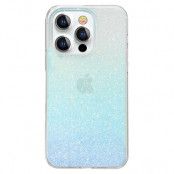 Kingxbar Glitter Streamer Series Skal iPhone 13 - Blå