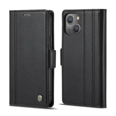 LC.IMEEKE Mobilskal till iPhone 13 Shockproof KonstLäder - Svart