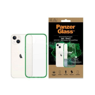 PanzerGlass Mobilskal till iPhone 13/14/15 Antibacterial - Transparent/Grön